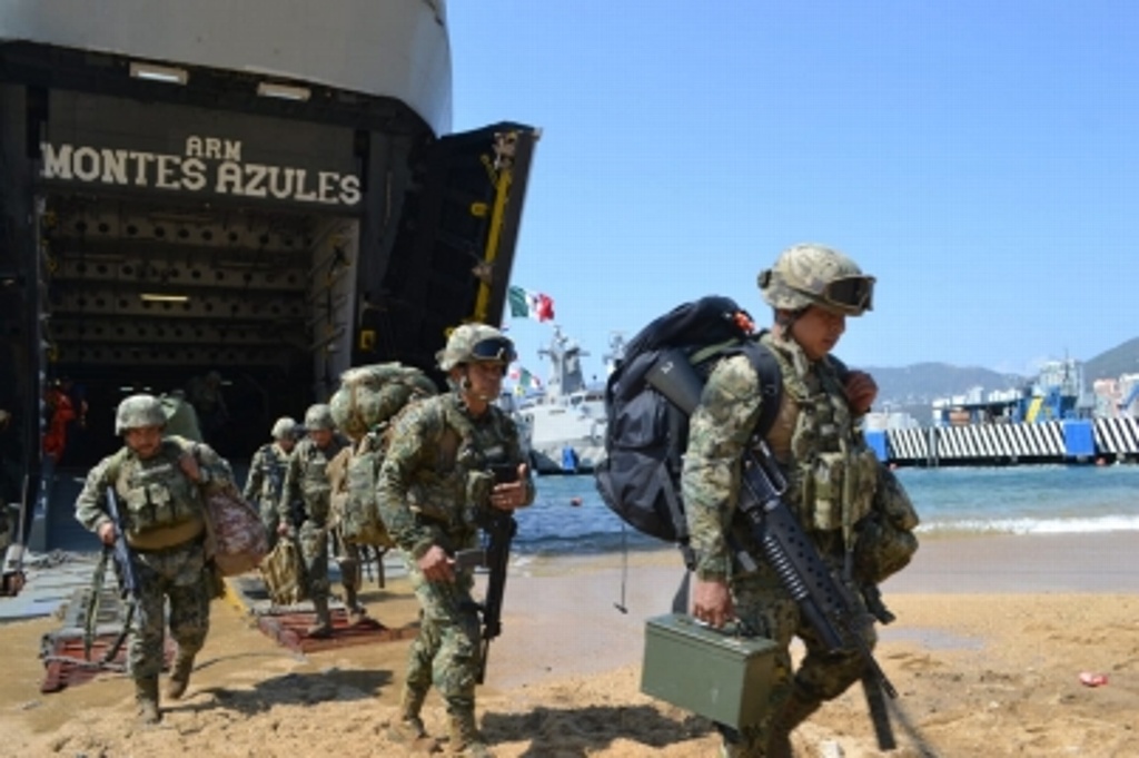 Imagen Arriban más de 150 marinos a Acapulco para reforzar seguridad 