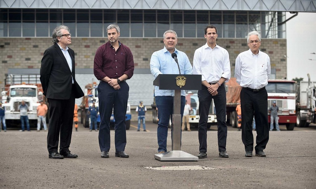 Imagen Presidentes de Colombia, Chile y Paraguay acuden a dar a apoyo a Guaidó