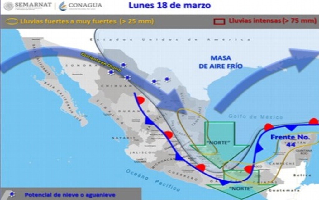 Imagen Hoy, se intensifica viento del norte con rachas de hasta 75 km/h en Veracruz 