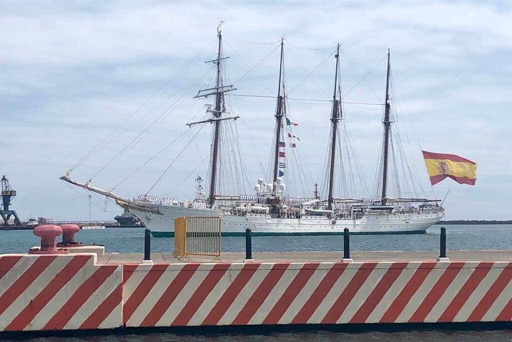 Imagen Atraca en Veracruz velero español Juan Sebastián de Elcano; estará abierto a visitas (+video)