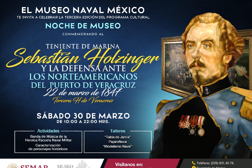 Imagen Habrá noche cultural en el Museo Naval de Veracruz
