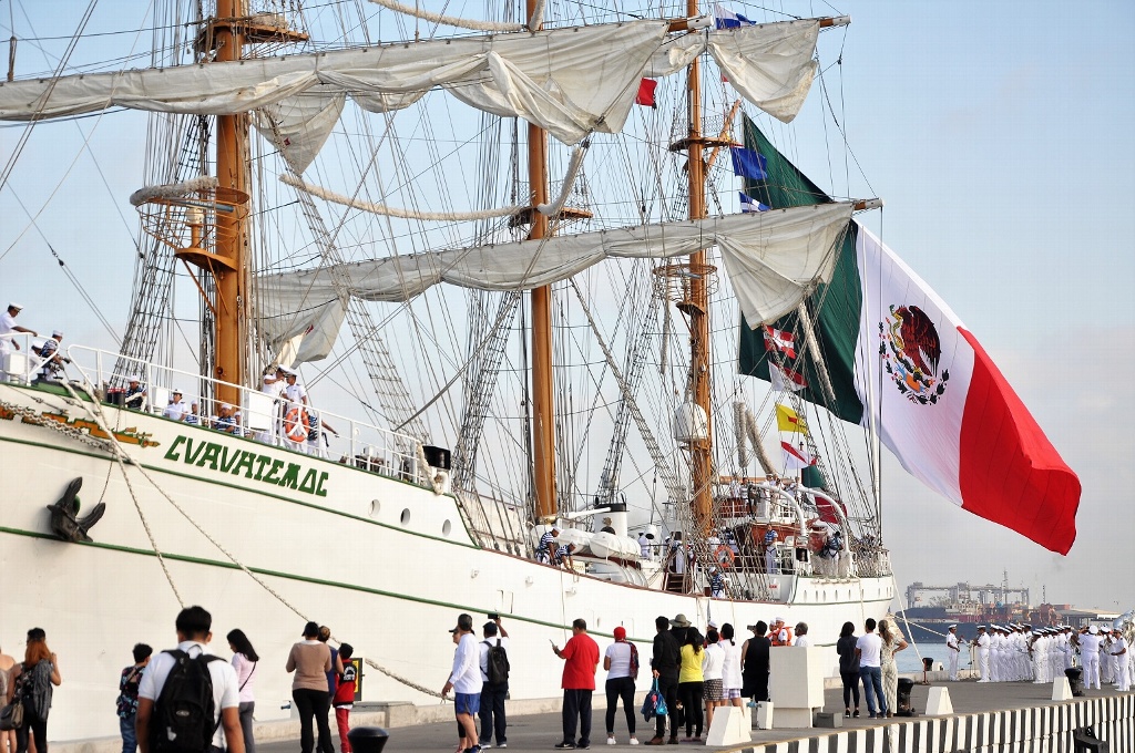 Imagen Mañana martes se va de Veracruz el buque escuela Cuauhtémoc