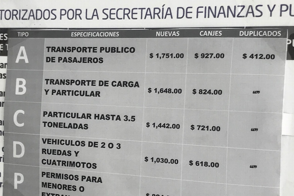 Imagen Sube costo de licencias para conducir en Veracruz 