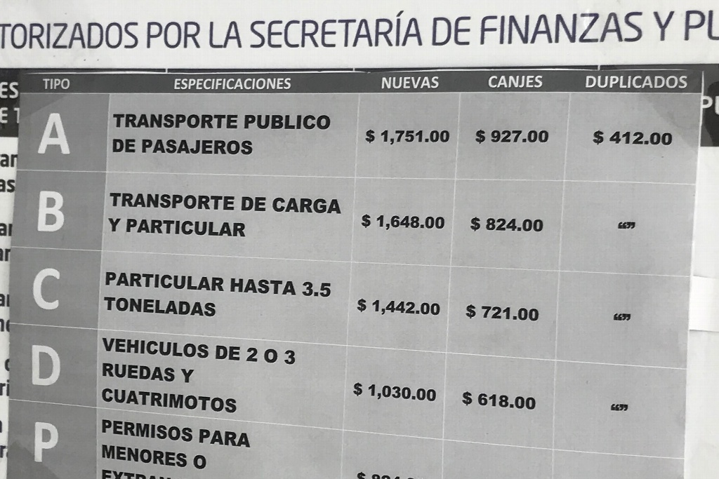 Sube costo de licencias para conducir en Veracruz