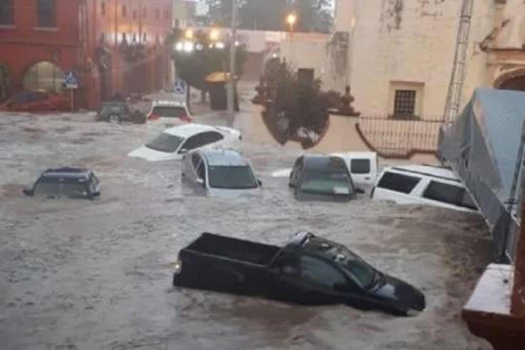 Imagen Reportan sólo daños materiales por inundaciones en Matehuala, SLP