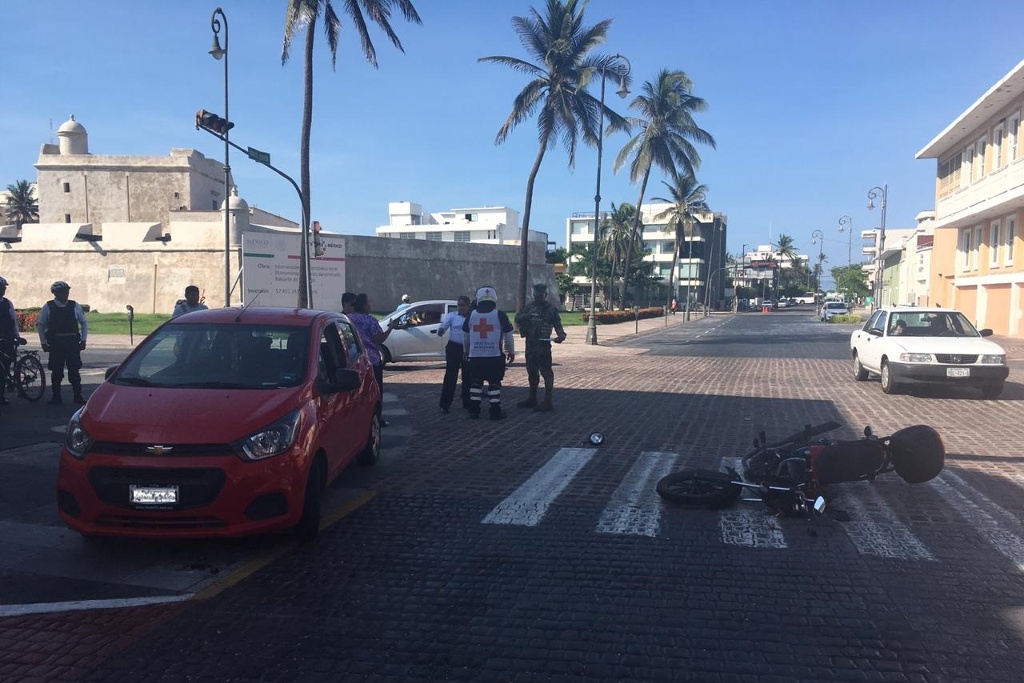 Imagen Choque en calles del centro de Veracruz 