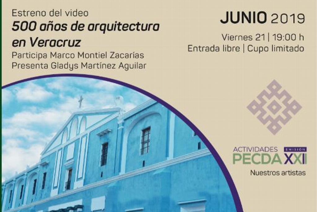 Imagen Proyecta IVEC la obra audiovisual 500 años de arquitectura en Veracruz