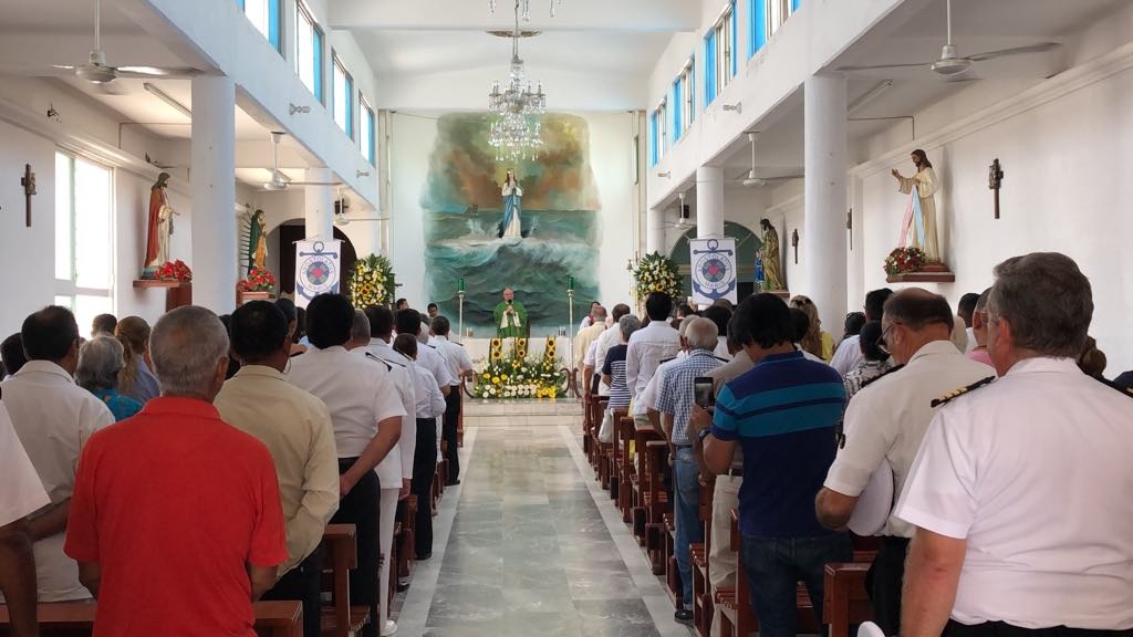 Imagen Celebran su día Marinos Mercantes con misa en Veracruz