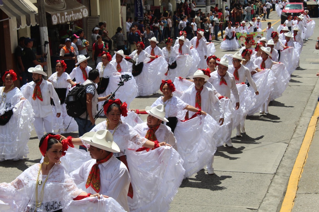 Imagen Con 500 participantes, se realizó desfile 'Masivo Jarocho' en Huatusco, Veracruz  (fotos+video)