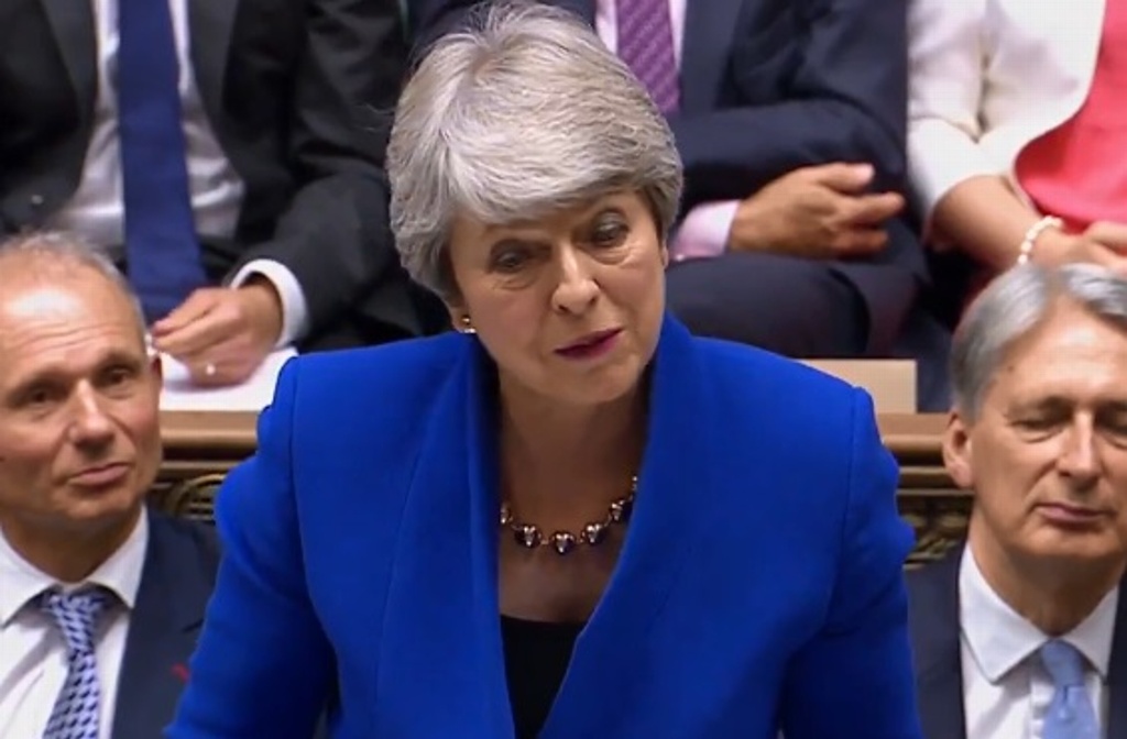 Imagen Theresa May acude al Parlamento por última vez como primera ministra