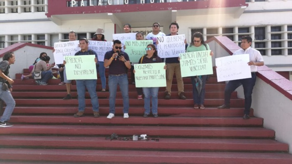 Imagen Periodistas del sur de Veracruz exigen justicia para Celestino