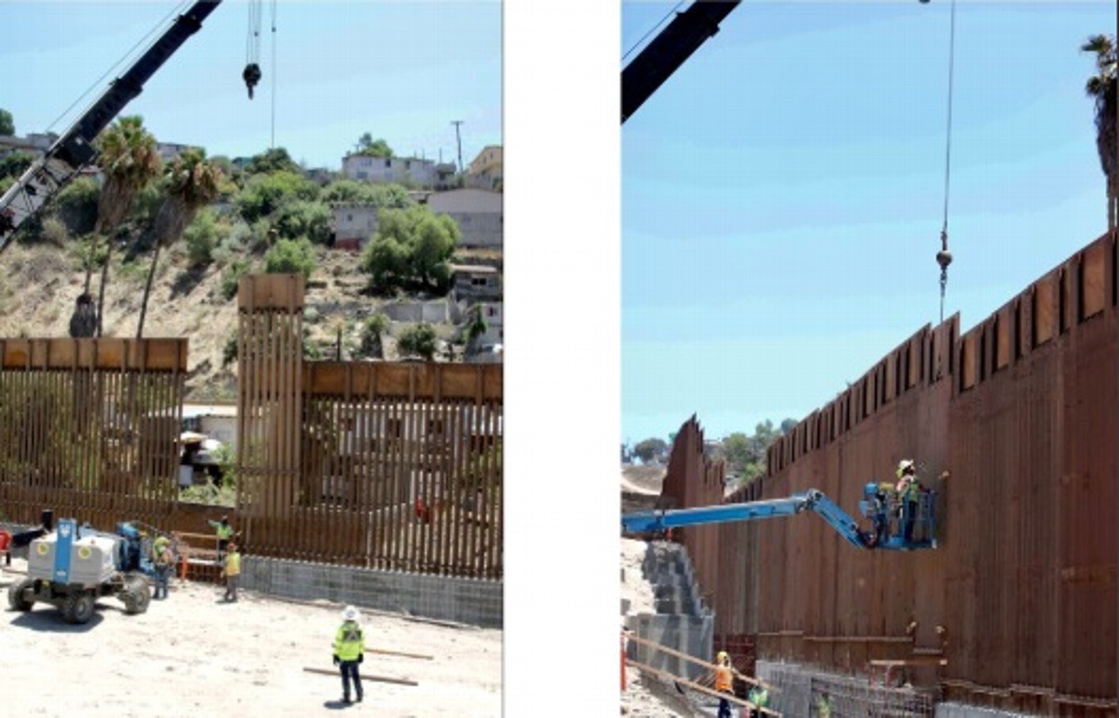 Imagen Presume Trump que construye un nuevo muro ‘grande y hermoso’