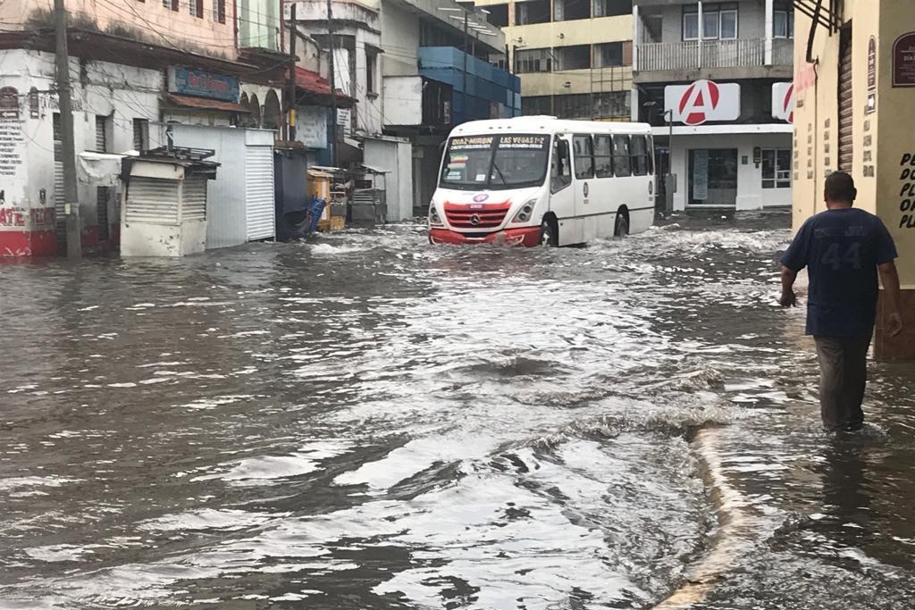 Imagen Se inunda Veracruz; advierten que está latente probabilidad de lluvias (+fotos/video)