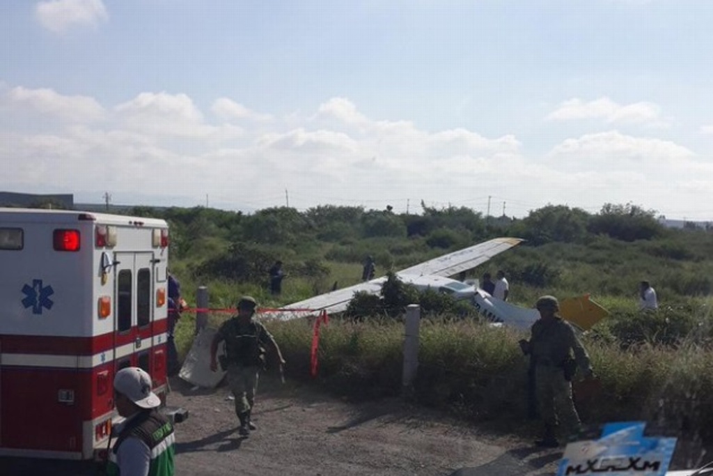 Imagen Se estrella avioneta en Apodaca, Nuevo León