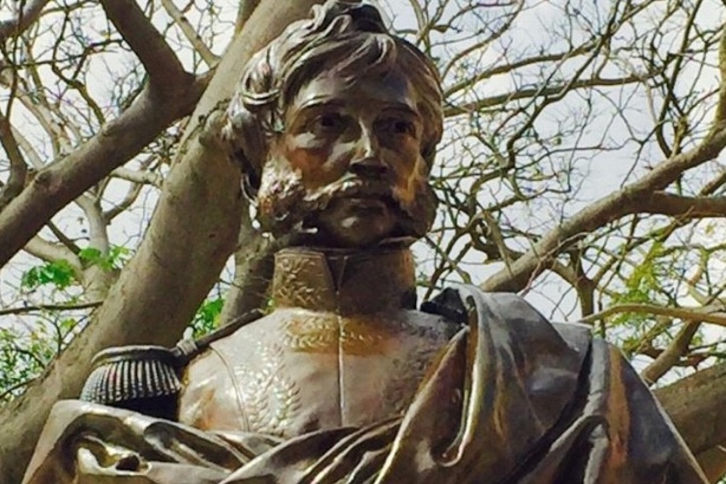 Imagen Era de 1881 el busto de Ciriaco Vázquez que fue robado en Veracruz