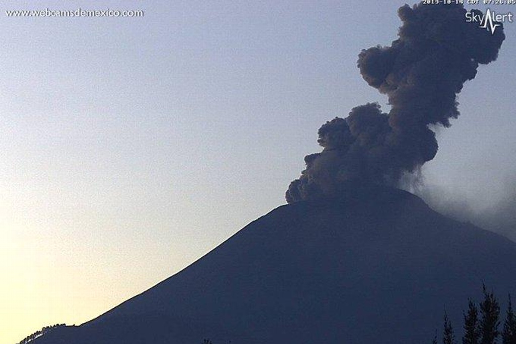 Imagen Volcán Popocatépetl emite 177 exhalaciones en las últimas 24 horas