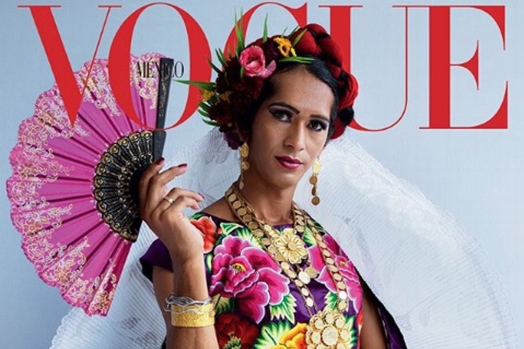 Imagen Muxe protagoniza portada de la revista Vogue