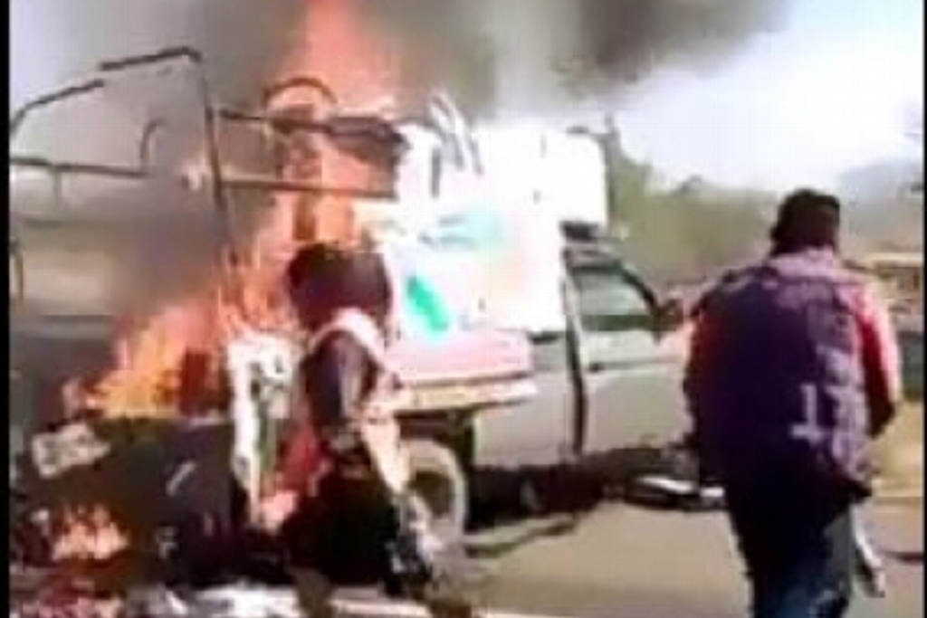 Imagen Se accidenta camioneta con peregrinos en la México-Pachuca