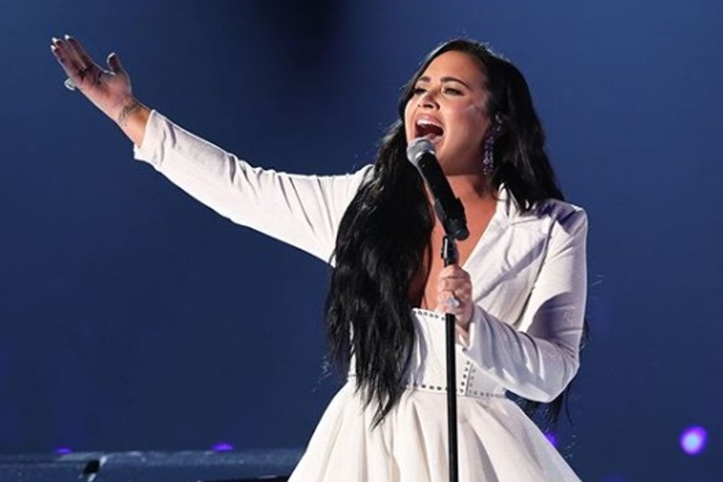 Imagen Demi Lovato rompe en llanto en su presentación en los Grammy 2020