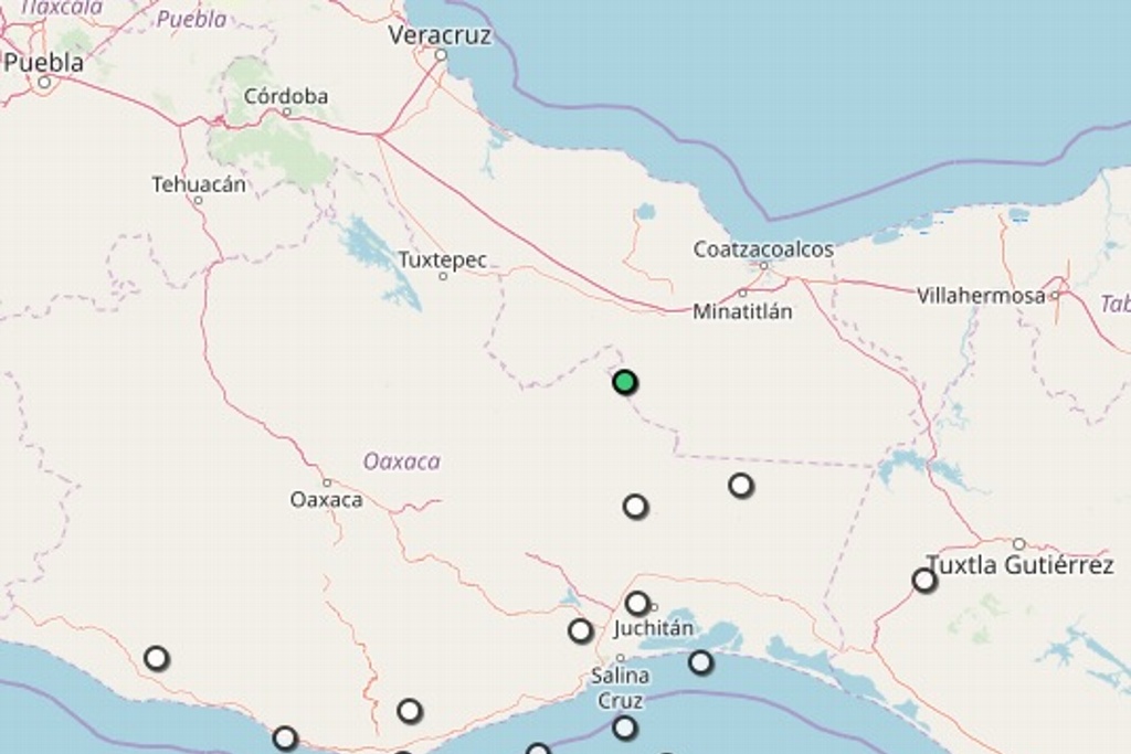 Imagen Reportan sismo en Sayula de Alemán, Veracruz