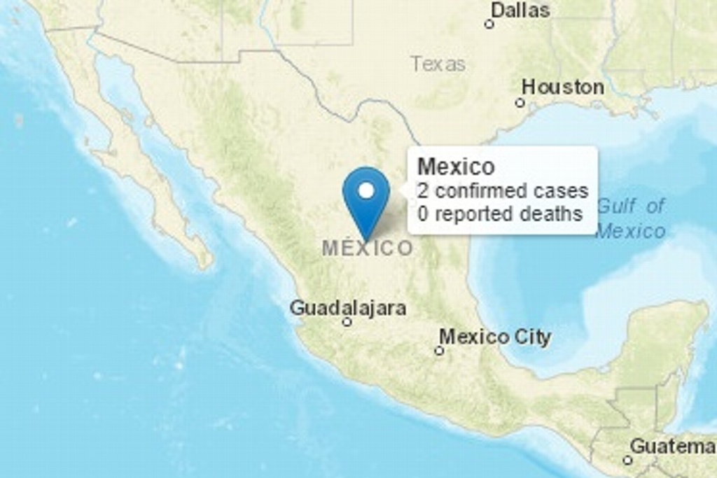 Imagen Suman dos casos de coronavirus en México 