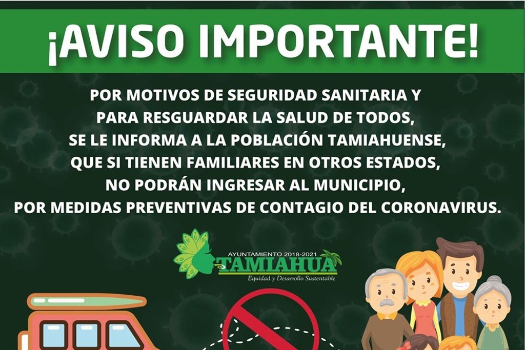 Imagen Niegan el ingreso a vehículos de otros estados en Tamiahua, Veracruz por coronavirus