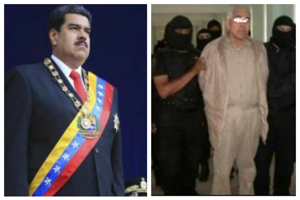 Imagen EU vincula a Nicolás Maduro con narcotraficante mexicano