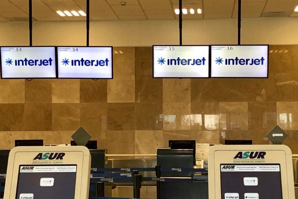 Imagen Suspende Interjet vuelos en aeropuerto de Veracruz por baja afluencia 