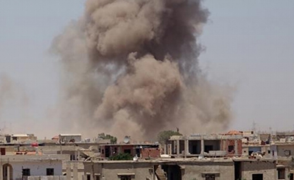 Imagen Registran bombardeo en Siria por parte del régimen de Al Asad