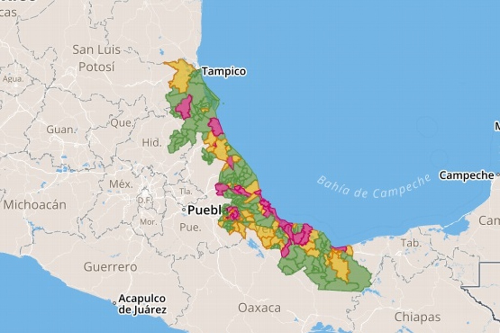 Imagen Gobierno de Veracruz emite mapa de seguimiento de casos de coronavirus en municipios