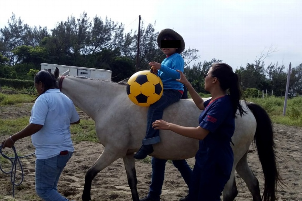Imagen En riesgo equinoterapias a niños de Veracruz con autismo, síndrome de Down y parálisis cerebral