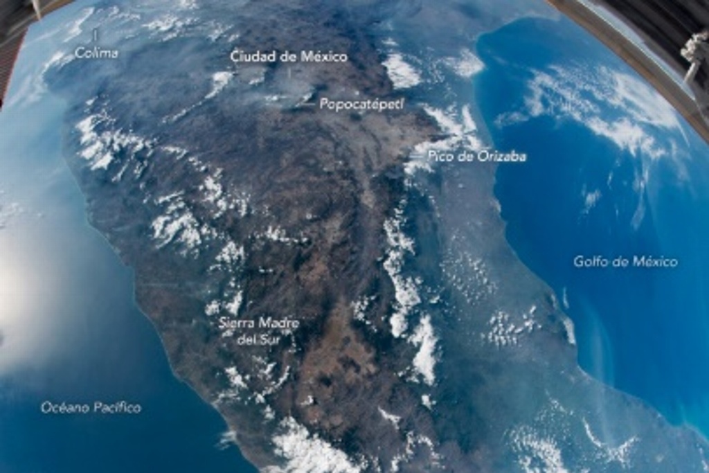 Imagen ¡Impresionante! Así se ve México desde el espacio (+foto/video)