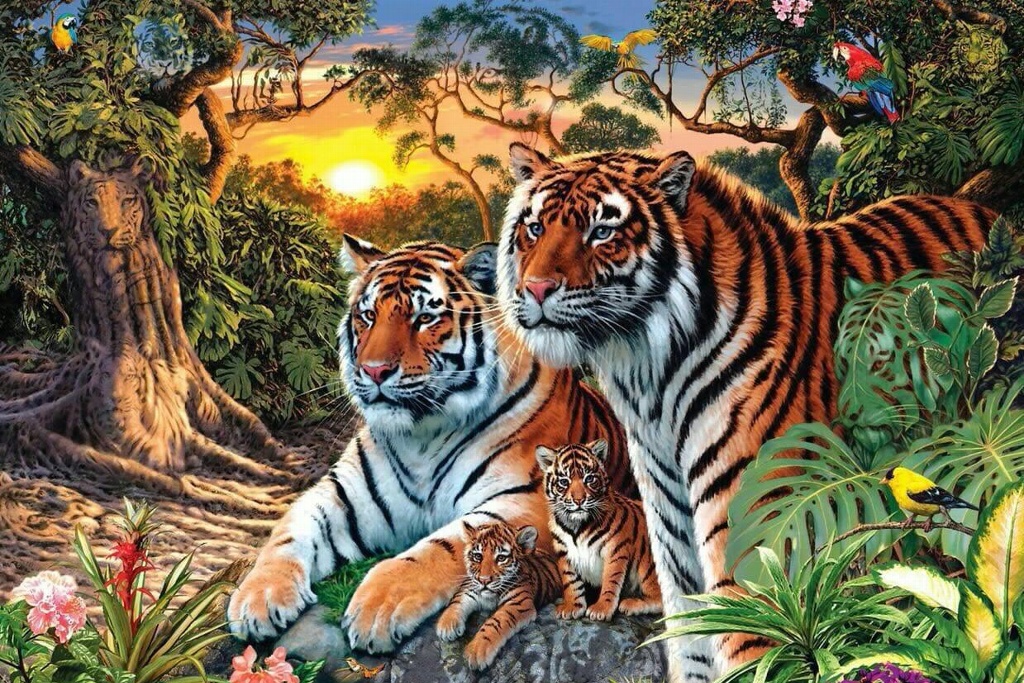 Imagen ¿Cuántos tigres logras ver en la imagen? El nuevo reto viral en redes sociales