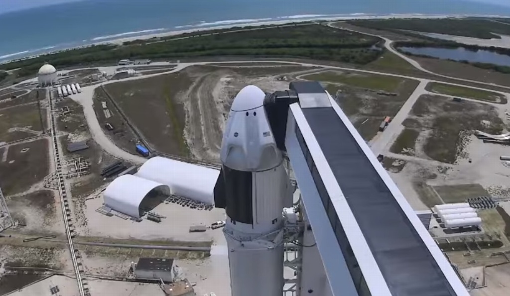 Imagen Astronauta explica por qué se suspendió el lanzamiento del cohete Falcon 9 de Space X