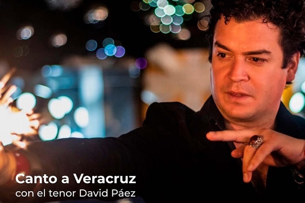 Imagen Anuncian IVEC concierto virtual “Canto a Veracruz” del tenor David Páez