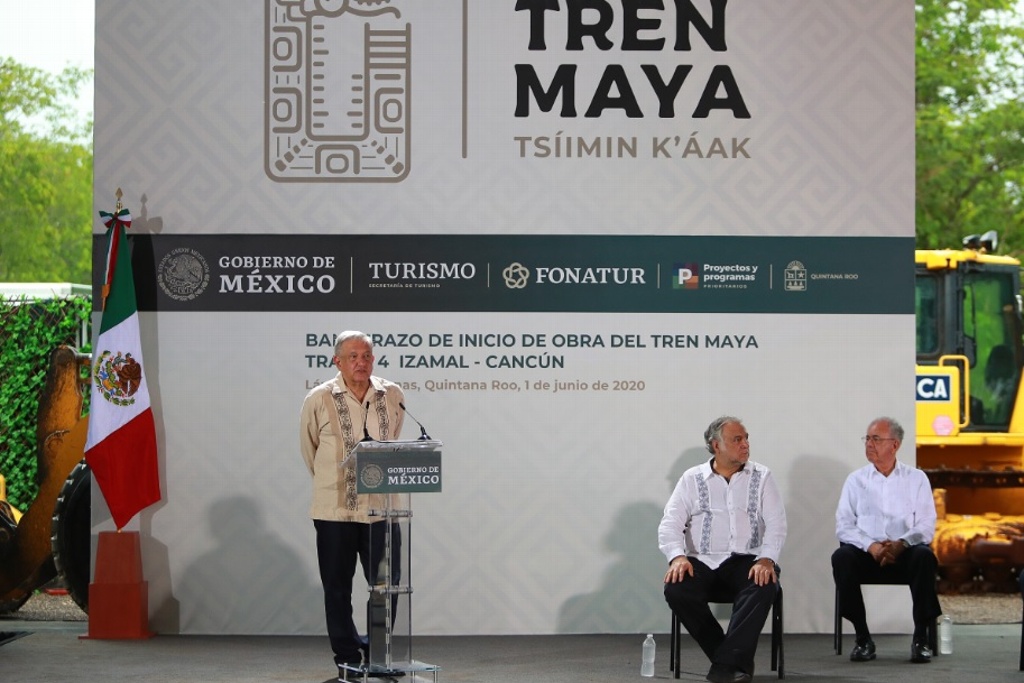 Imagen AMLO da banderazo de inicio a construcción del Tren Maya en Quintana Roo