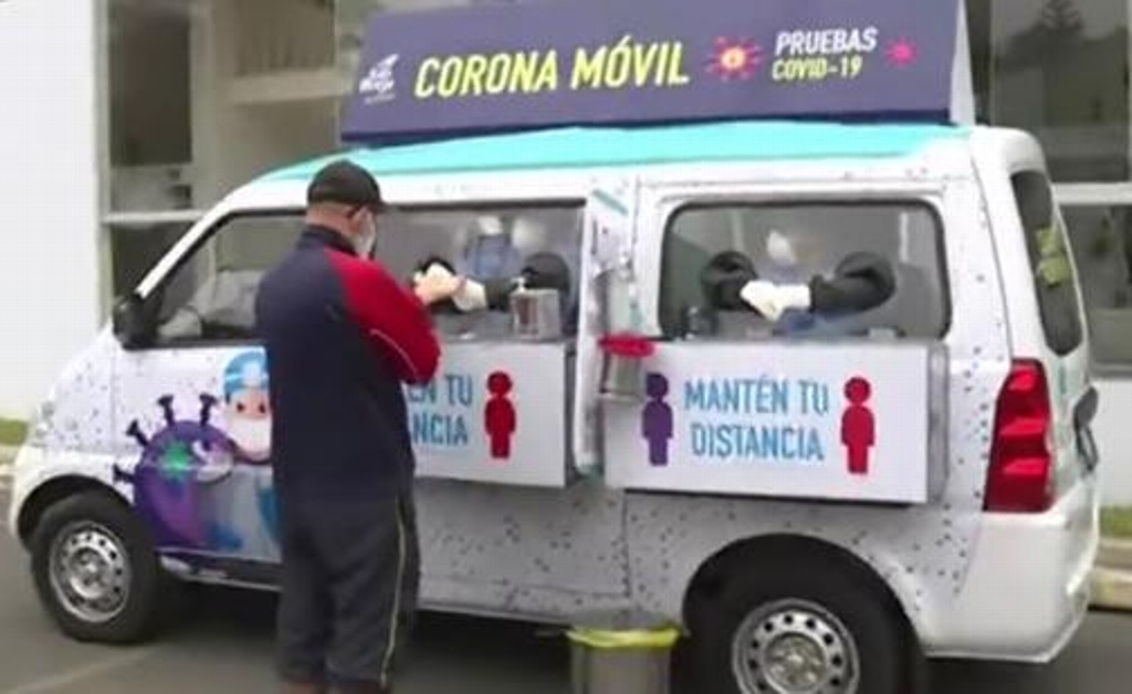 Imagen Ponen en marcha “Corona Móvil” en Perú para hacer pruebas gratuitas de COVID-19 