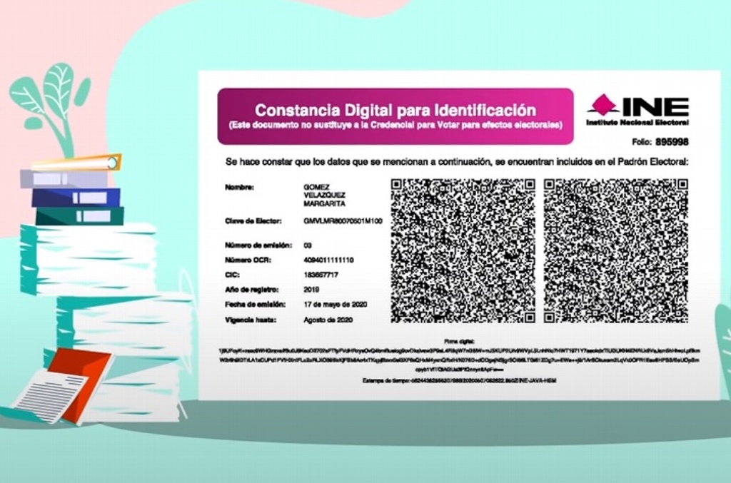 Imagen Anuncian fecha de vencimiento de constancias que expidió el INE 