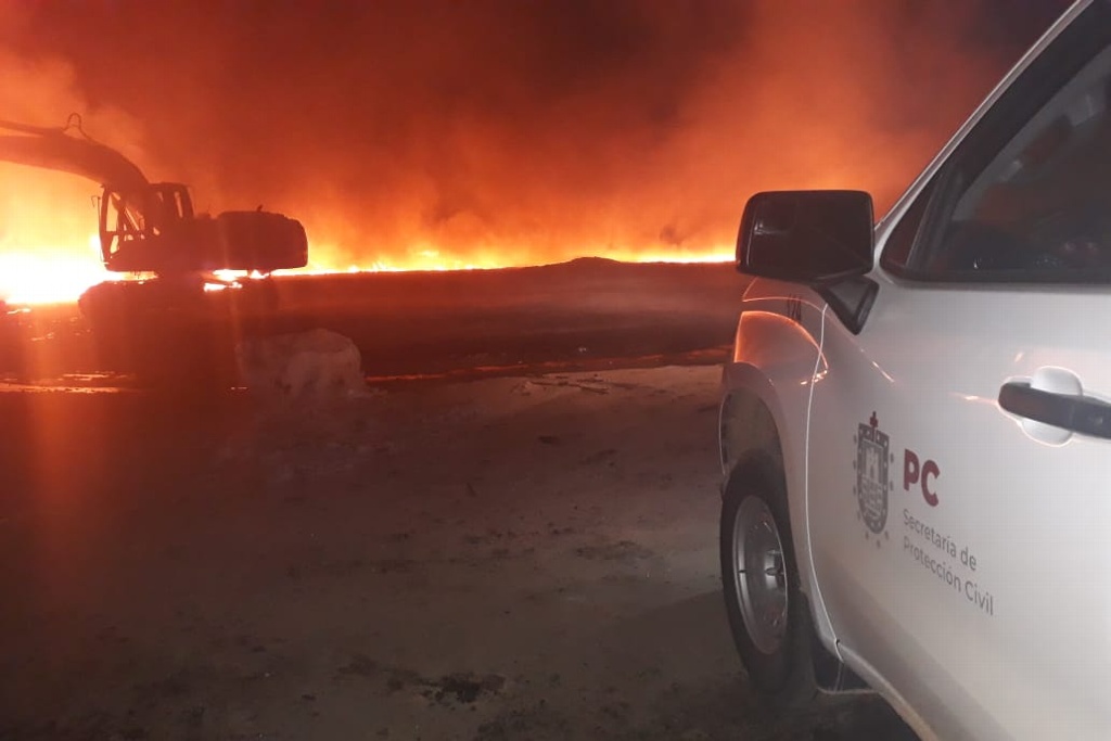 Imagen Reportan incendio en planta de residuos industriales en, Cosoleacaque, Veracruz