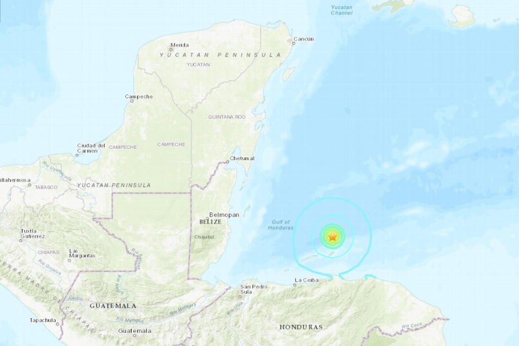 Imagen Sismo de magnitud 5.7 en el mar Caribe alerta a habitantes de Chetumal