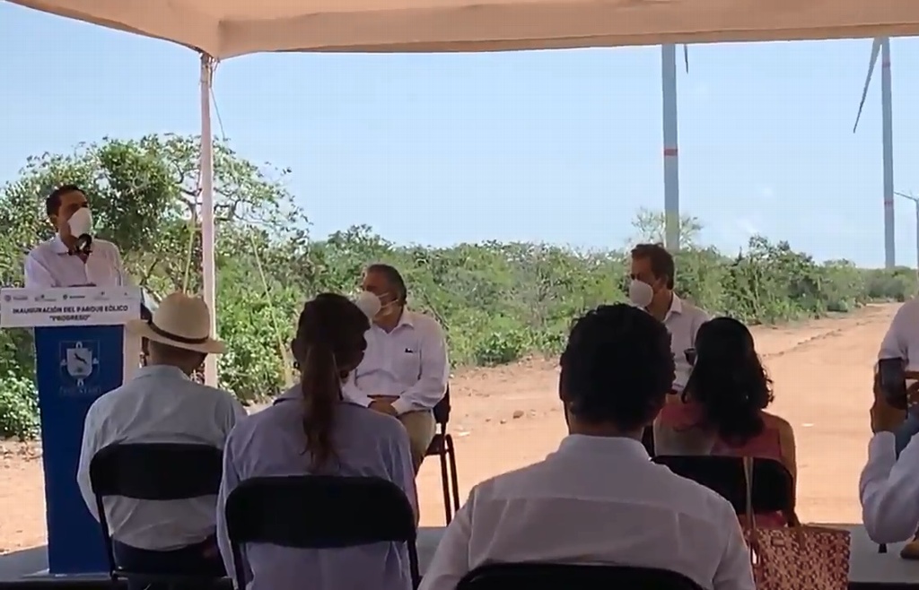 Imagen Inauguran Parque Eólico de Progreso, Yucatán