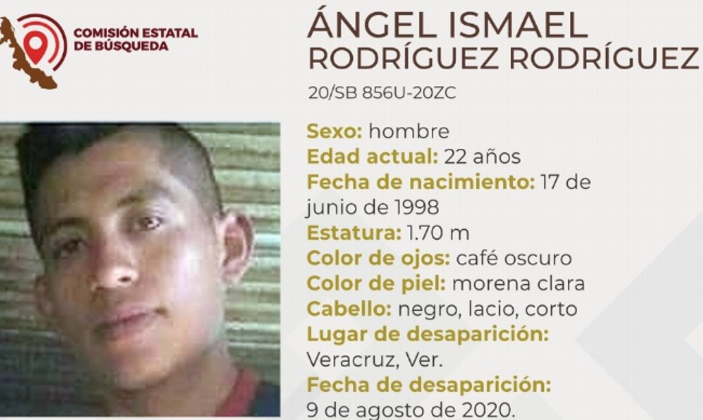 Imagen Reportan desaparición de joven de 22 años en Veracruz