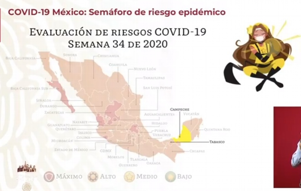 Imagen Campeche es el primer estado en llegar al color amarillo en semáforo epidemiológico