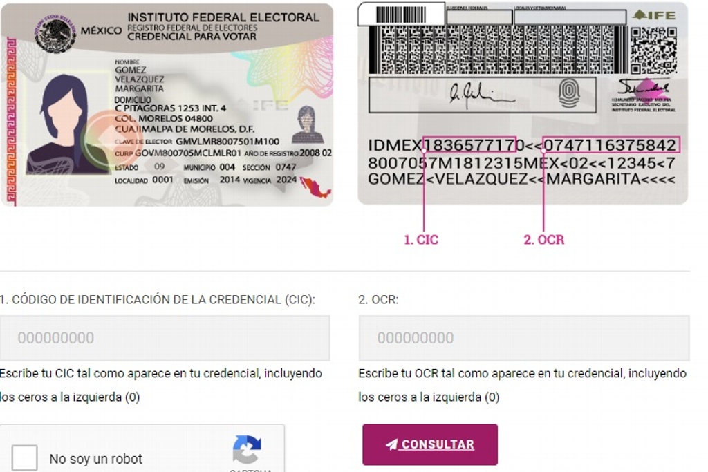 Imagen INE explica cómo verificar la vigencia de la credencial de elector 