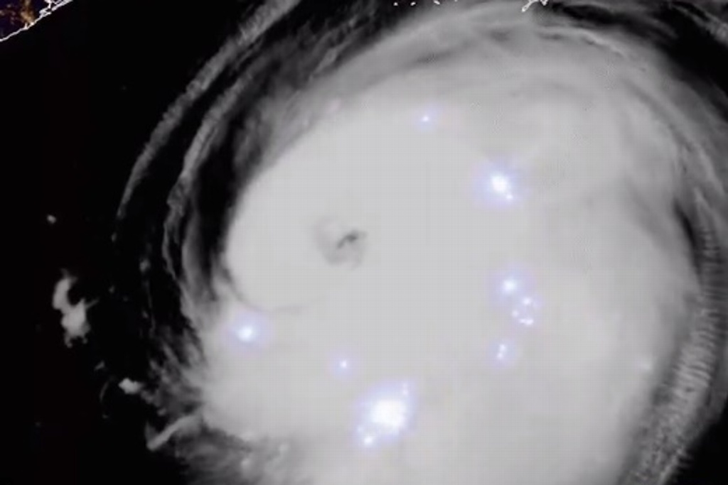 Imagen El impresionante video del huracán 'Laura' visto desde el espacio