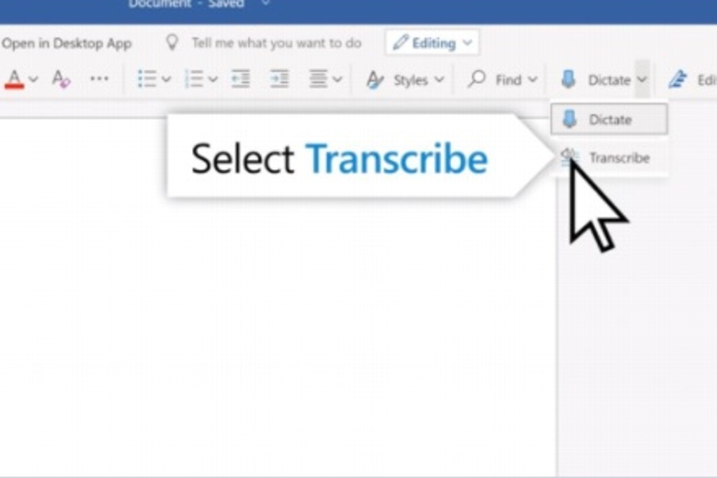 Imagen Microsoft Word habilita función para transcribir audios