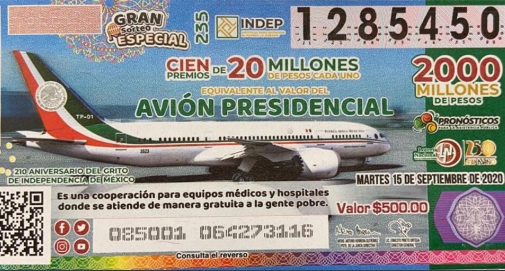 Imagen Hospitales de Zacatecas y Michoacán también ganan en rifa del avión presidencial