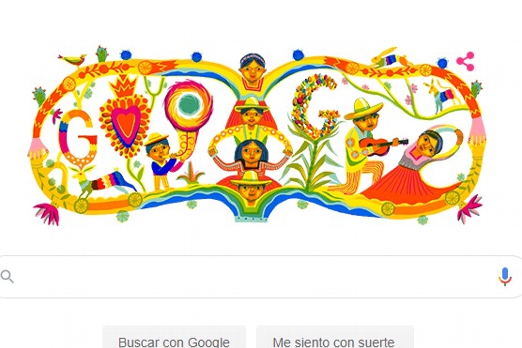Imagen Google conmemora Independencia de México con un 'doodle'