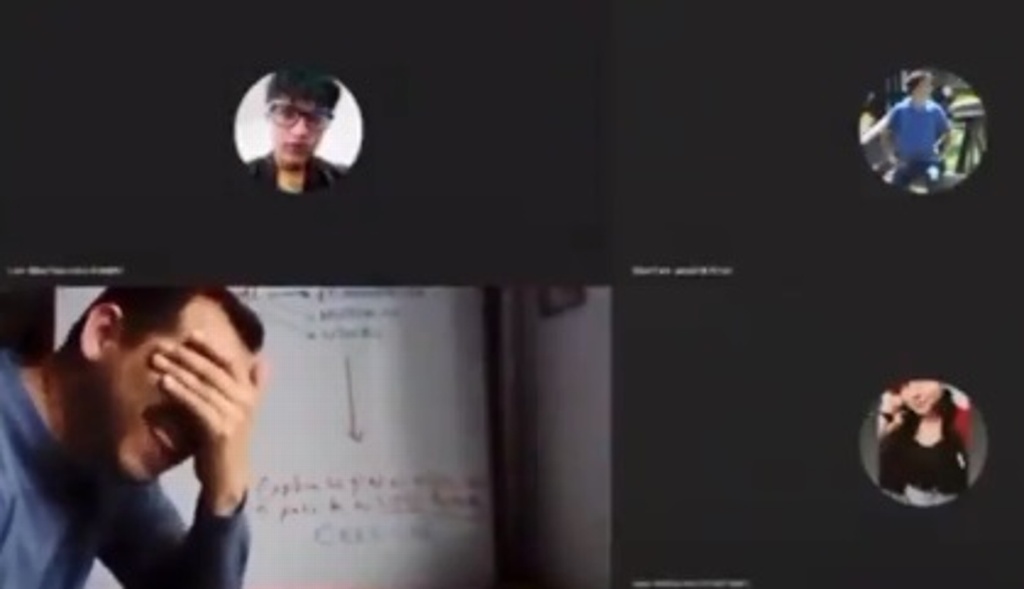 Imagen Alumno toma clase virtual acostado en su cama y su maestro lo descubre (+Video)