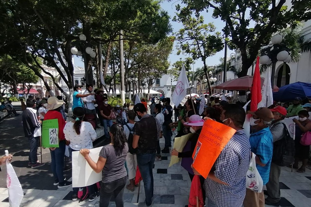 Imagen Se manifiesta Antorcha Campesina por presunto secuestro de 4 integrantes en Veracruz  